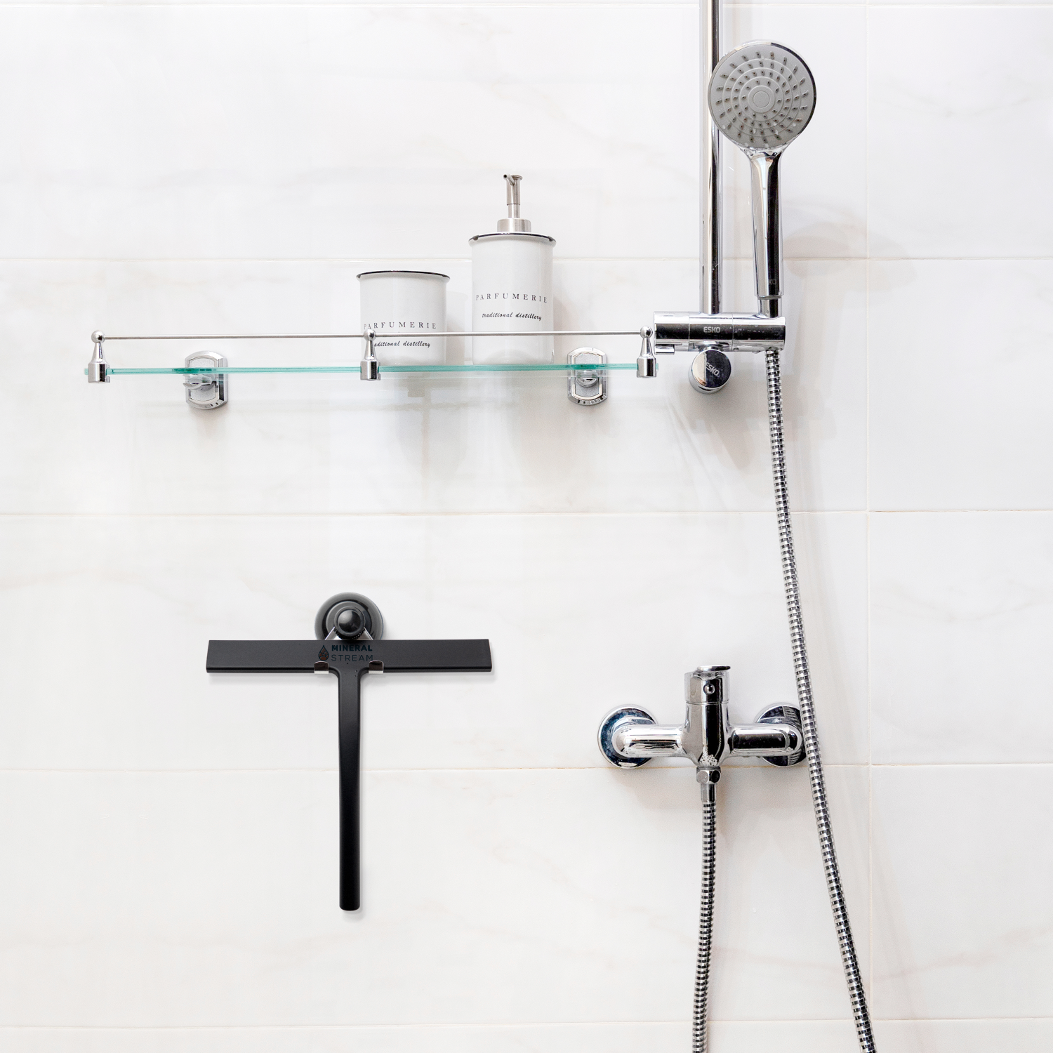 Squeegee do chuveiro mineralStream