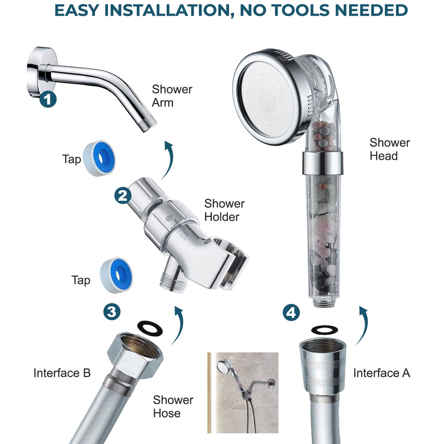 Chuveiro MineralStream™ Chakra