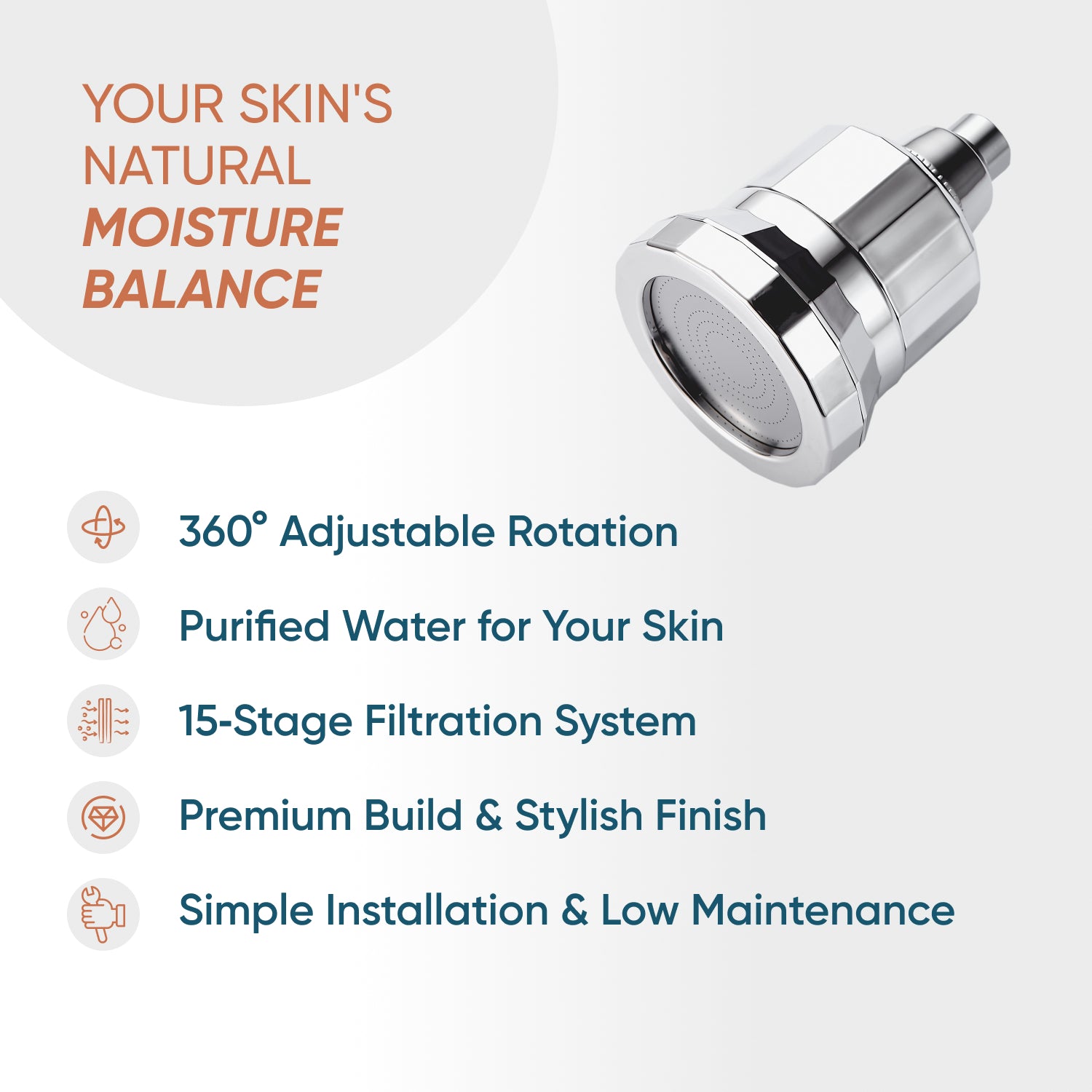 SkinPro - Chuveiro filtrado mais avançado preto