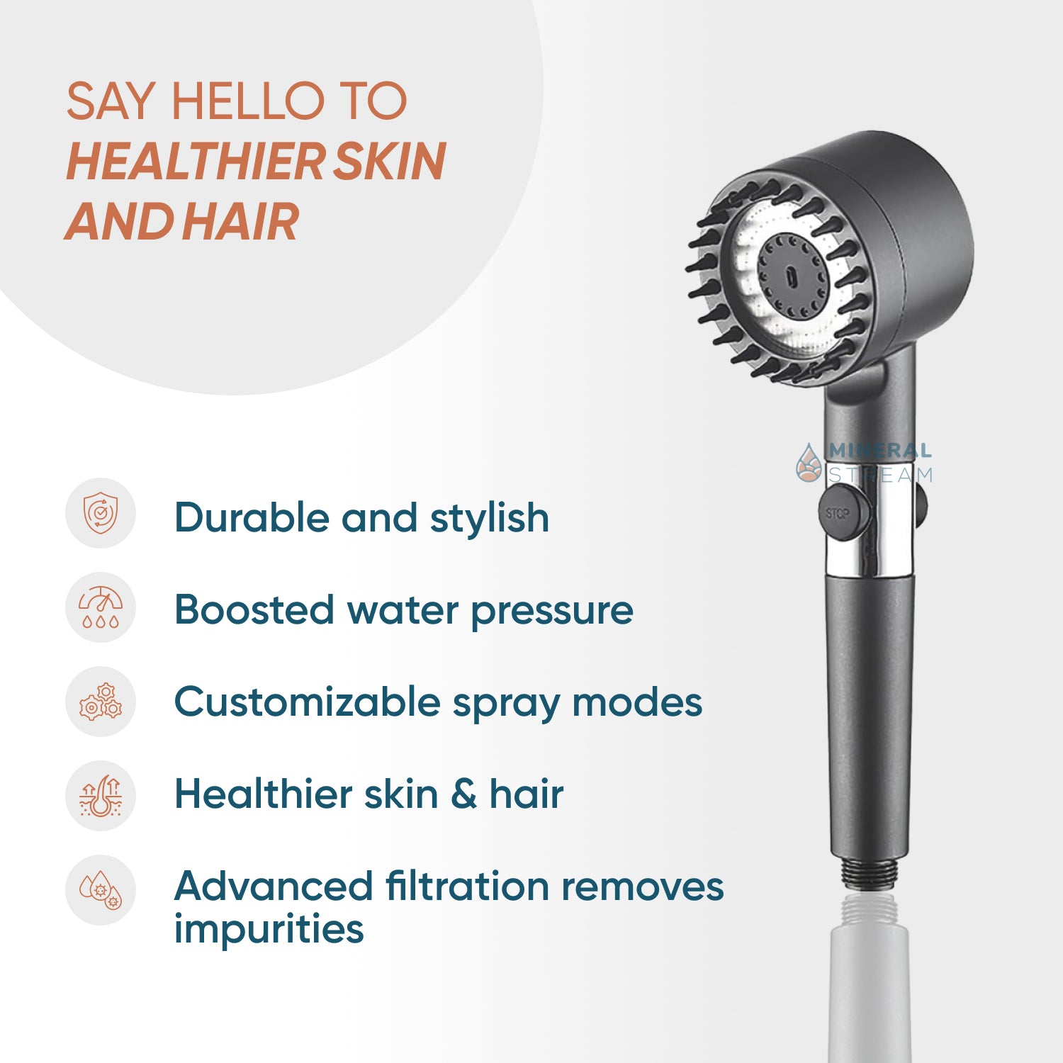 Chuveiro com Massagem e Filtro MineralStream