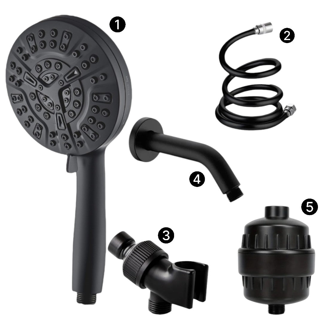 Cabeça de chuveiro de alta pressão do MineralStream Luxe 10 Modo (filtrado)