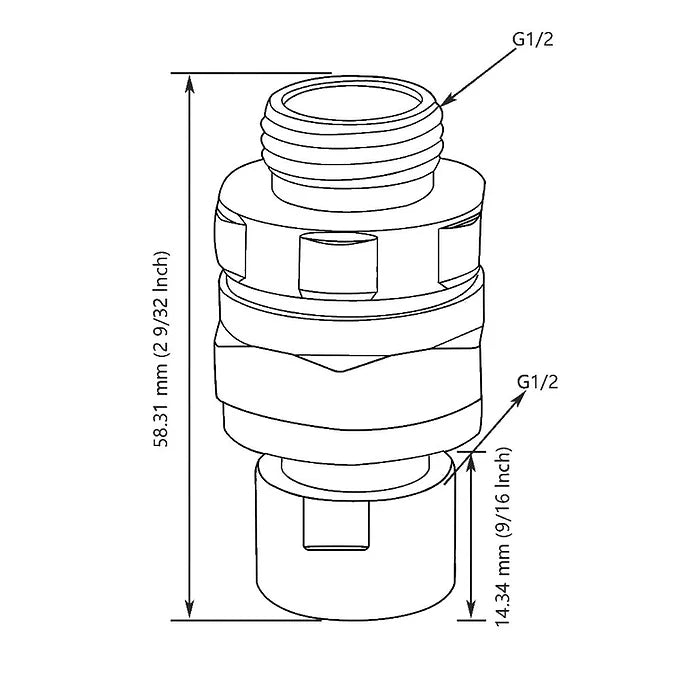 Conector giratório da cabeça do chuveiro