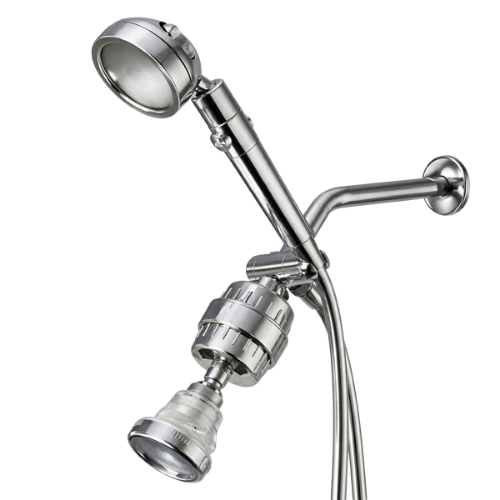 TWO SHOWER HEADS, DOUBLE FILTRATION