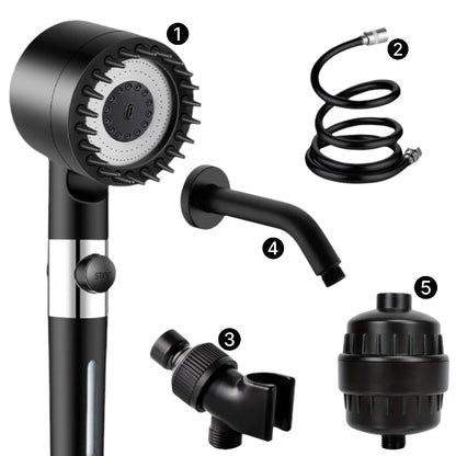 Cabeça de chuveiro filtrado de massagem minetalstream