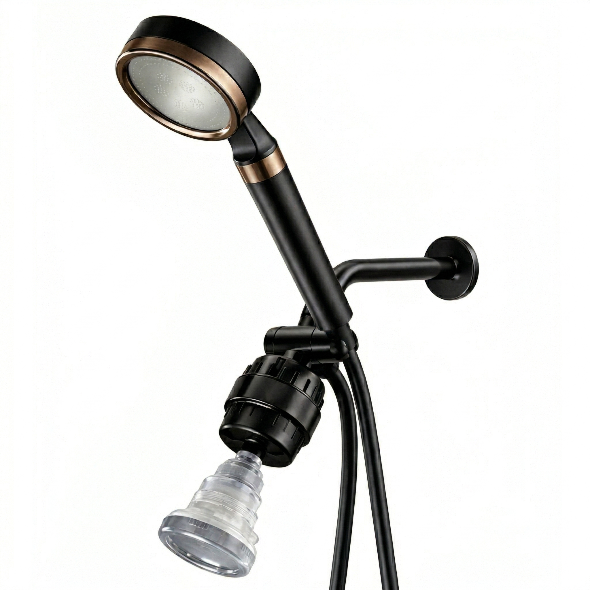 Chuveiro MineralStream BLACK com Filtro de Vitamina C