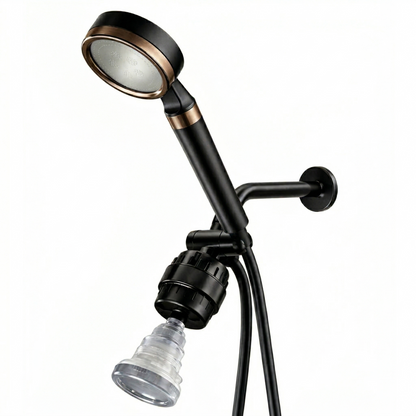 Chuveiro MineralStream BLACK com Filtro de Vitamina C