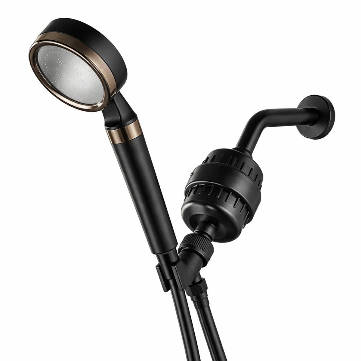 Chuveiro MineralStream BLACK com Filtro de Vitamina C