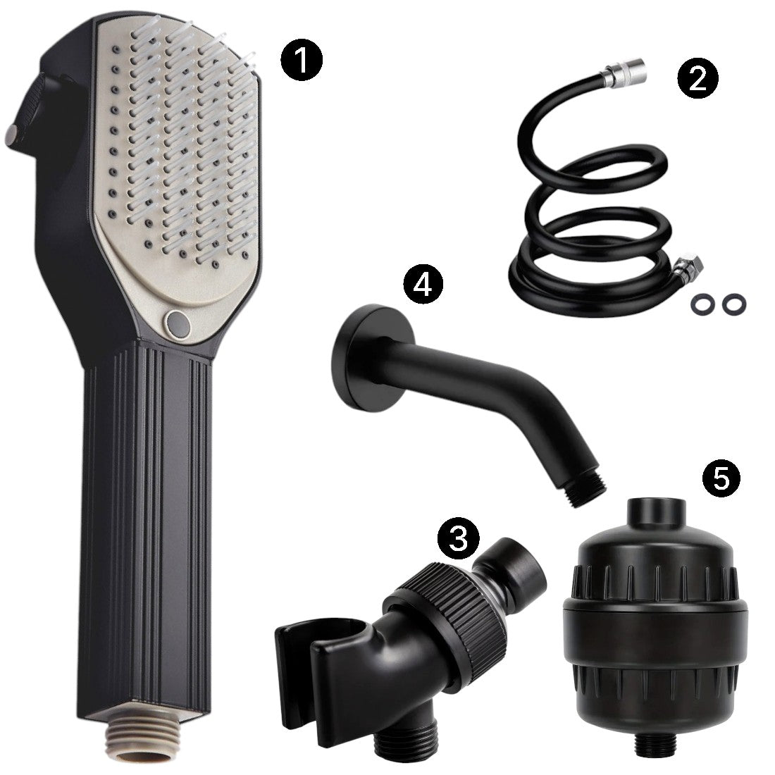 MineralStream Detangler pente de chuveiro